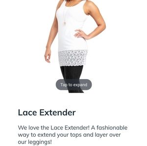 Ruby ribbon lace extender med